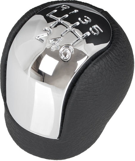 Opel Vectra C 02-08 Gear Shift Knob 6 Speed Eco Leather + Chrome