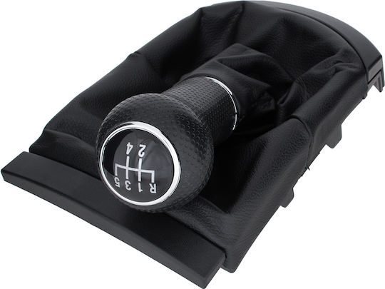 Sitz Ibiza III 02-09 Schwarzer Auto Schaltknopf + Gaiter Rahmen 5 Gänge