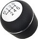 Alfa Romeo 159 05-11 Gear Shift Knob Black + Silver 6 Speeds