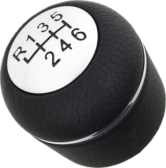 Alfa Romeo 159 05-11 Gear Shift Knob Black + Silver 6 Speeds