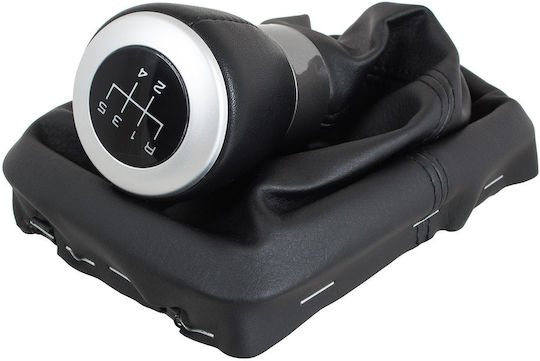Seat Alhambra 00-10 Black Gear Shift Knob + 5-speed Boot Black Frame