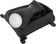Honda Accord VII 03-08 Schwarzer Silberner Auto Schaltknopf mit LED-Licht + Schwarzer Gaiter Rahmen 5 Gänge