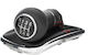 Vw Golf Iv 97-03 Gear Shift Knob + Boot Red Thread Chrome Frame 6 Speed 12mm Hole