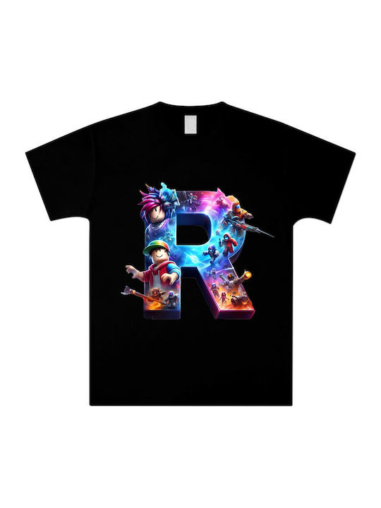 Детска Тениска Черна Roblox