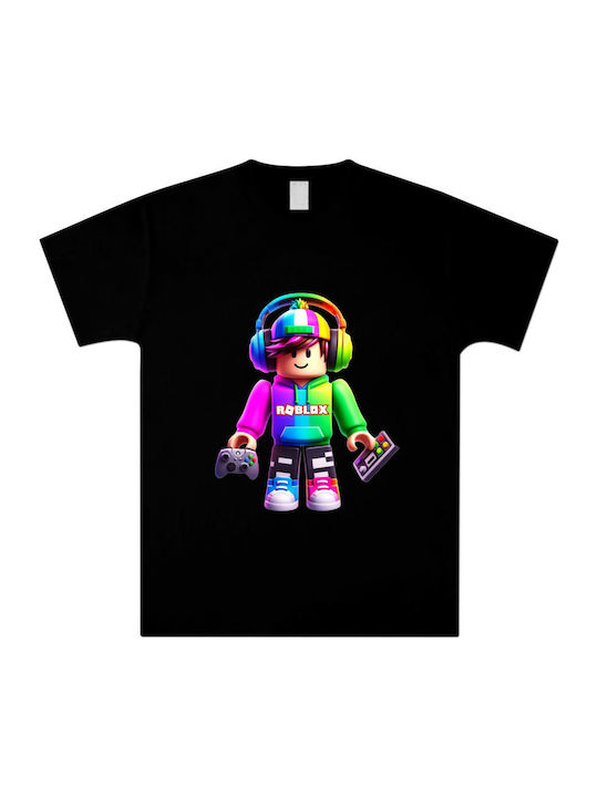 Детска Тениска Черна Roblox