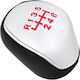 Ford Focus Ii Iii Car Shift Knob Black Synthetic Leather Silver Red Design 6 Speeds