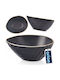 Orion Round Black Ceramic Serving Bowl Diameter 11cm