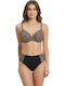 Set Bikini High Waist Animal Print Black