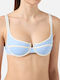 Bikini Σουτιέν με Ενίσχυση Light Blue/white
