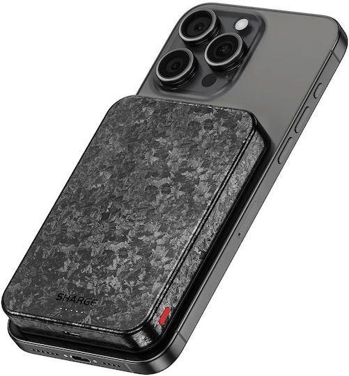 Sharge CarbonMag MagSafe Baterie Externă 10000mAh 20W Fibră De Carbon