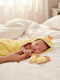 SteweHome Baby-Badetuch mit Kapuzen Ecru 100x75cm