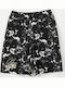 Kids Fabric Shorts/Bermuda Short Knitted Trousers White-Black