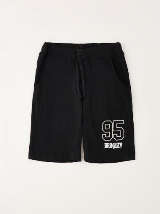 Kids Fabric Shorts/Bermuda Short Knitted Trousers Black