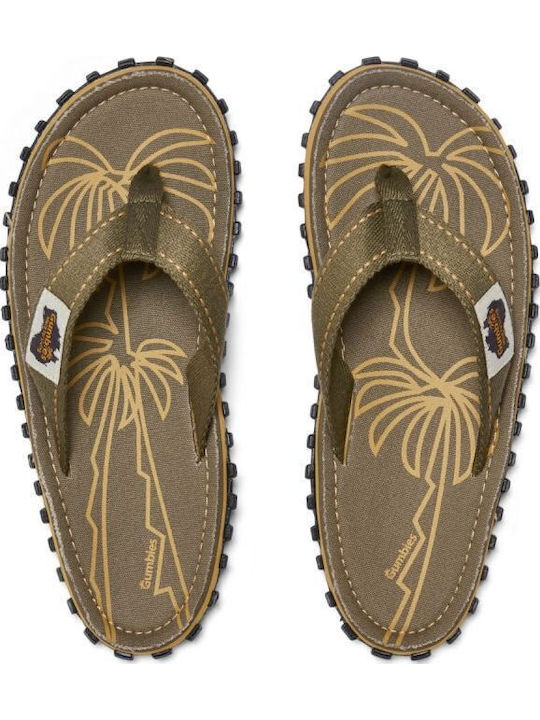 Gumbies Islander Flip Flops Χακί