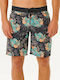 Mirage Men's Swimwear Bermuda Black With Patterns