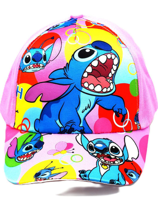 Elegant Kids' Jockey Fabric Pink Hat