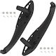Bmw 3 F34 Gran Turismo 12-19 Front Left + Right Black Interior Door Handle 2 Pcs Set