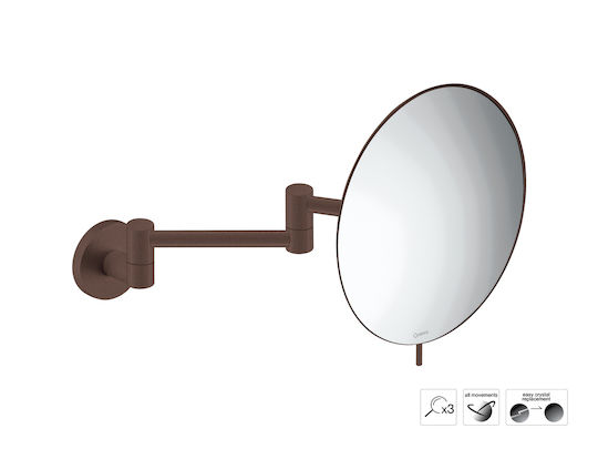 Sanco Sanco Schminkspiegel Wand Braun MR-701-A75