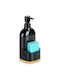 Vilde Kitchen Plastic Dispenser with Sponge Holder Black 500ml