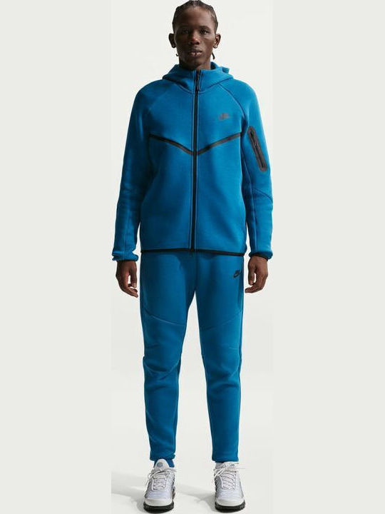 Nike Tech Φούτερ με Κουκούλα Μπλε