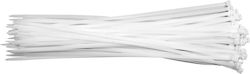 Yato Кабелни Аксесоари Пластмасови 300mmx7.6mm в Бял Цвят 50бр YT-70631