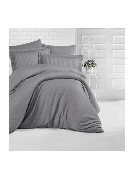Linea Home Soft Satin Σετ Σεντόνι με 2 Μαξιλαρο...