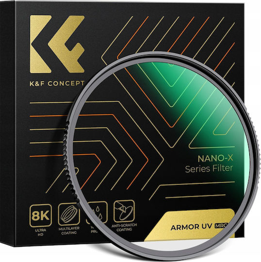 K&F Concept UV Filter Diameter 82mm with MRC Coating Scratch Resistant for Camera Lenses