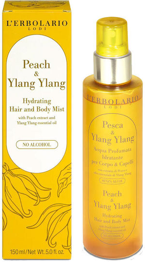 L'Erbolario Hydratisierendes Haar- und Körpernebel Pfirsich & Ylang Ylang 150ml