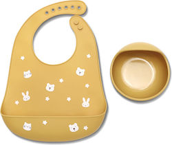 Lorelli Feeding Set Silicone Beige 2pcs for 6+ Months