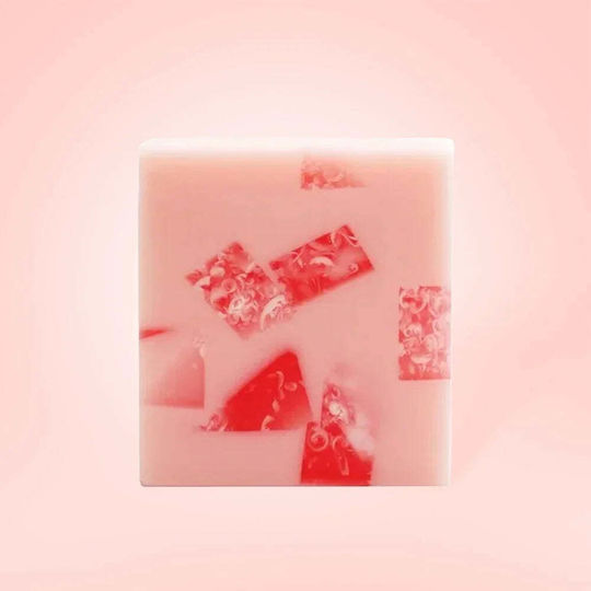 Χειροποίητο Σαπούνι Γλυκερίνης Strawberry Cream 140gr