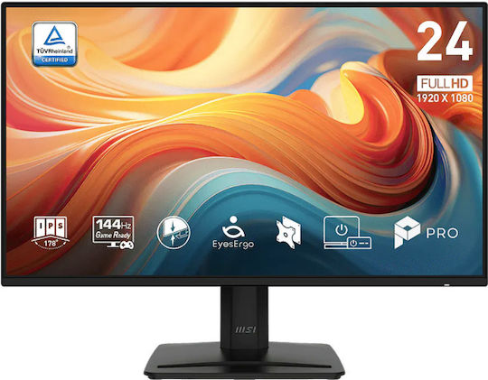 MSI PRO MP243 E14 IPS HDR Monitor 24" FHD 1920x1080 144Hz with Response Time 4ms GTG