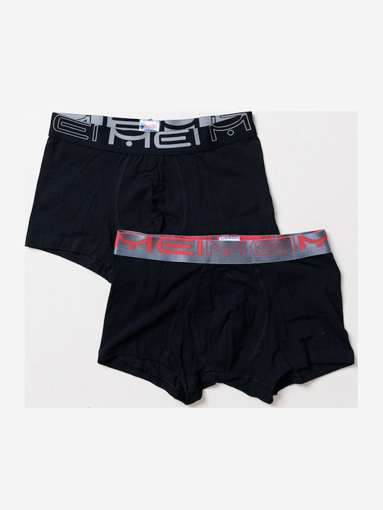 MEI Ανδρικά Μποξεράκια Μαύρο 2Pack