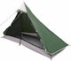 vidaXL Camping Tent Teepee Green 222x85x125cm