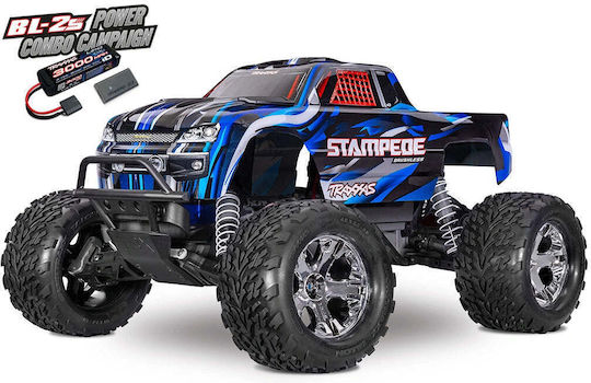 Traxxas Stampede Bl-2s RC Car Monster Truck 2WD Blue