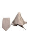 Giovani Rossi Men's Tie Set In Silver Color