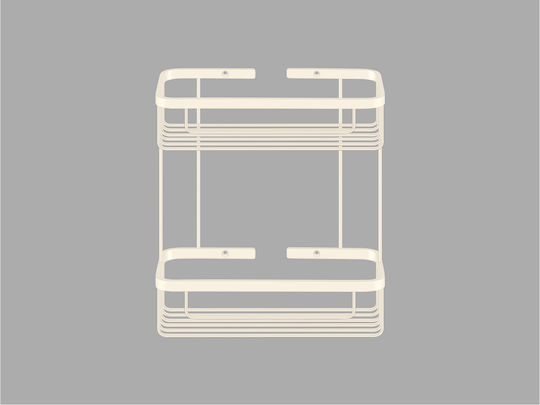 Sanco 00004-M102 Wall Mounted Bathroom Shelf Metallic Beige