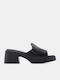 Mules With Low Heel In Black Colour