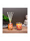 Scented Candle Reed Diffuser Set Pumpkin Scent 120 G + 100 Ml