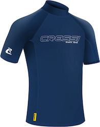 CressiSub Men's Short Sleeve Sun Protection Shirt Blue