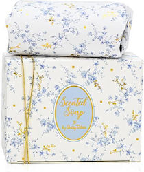 Soap Tales Μπομπονιέρα Βάπτισης Σαπουνάκι Blue Toile 100gr St00958