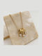 Gold Necklace With Hanging Zircons