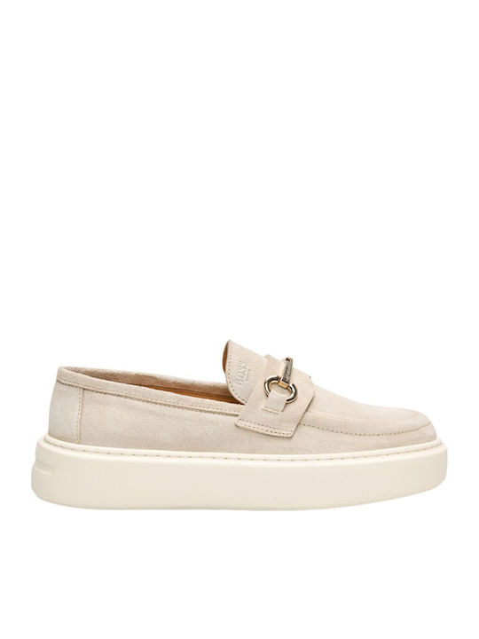 Boss Shoes Leather Women's Moccasins in White C...