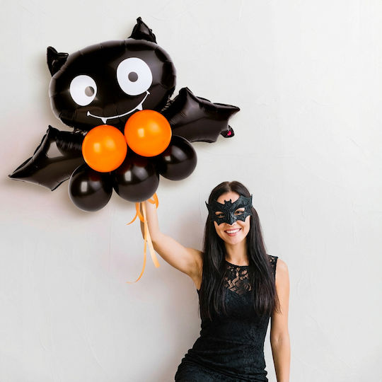 Set 10 Halloween Foil Orange Jumbo Balloons 90cm