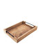 Orion Dekorative Tablett Hölzernes Rechteckig 35,5x25,5x5,5cm