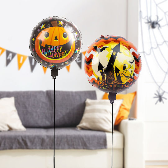 Set 2 Baloane Halloween Folie Portocalii 45 cm