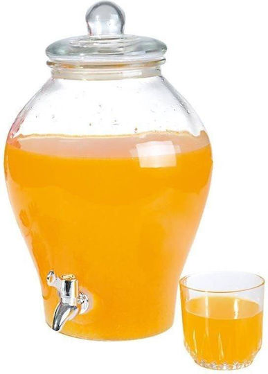Orion Glass Beverage Dispenser with Spigot 6.5lt