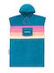 We Ride Local Beach Poncho Blue
