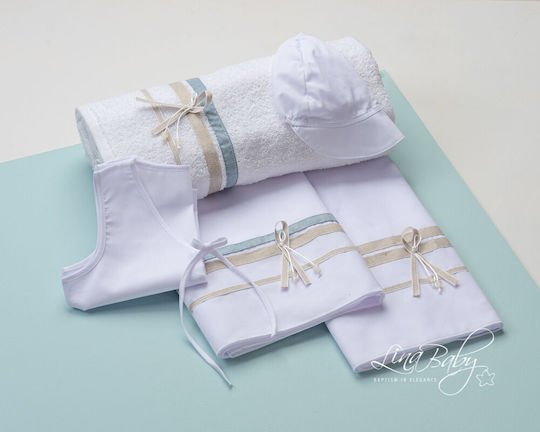 Lina Baby Christening Oilcloths Ecru