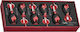 Teng Tools Set of 6 Precision Screwdrivers with 6 Interchangeable Bits