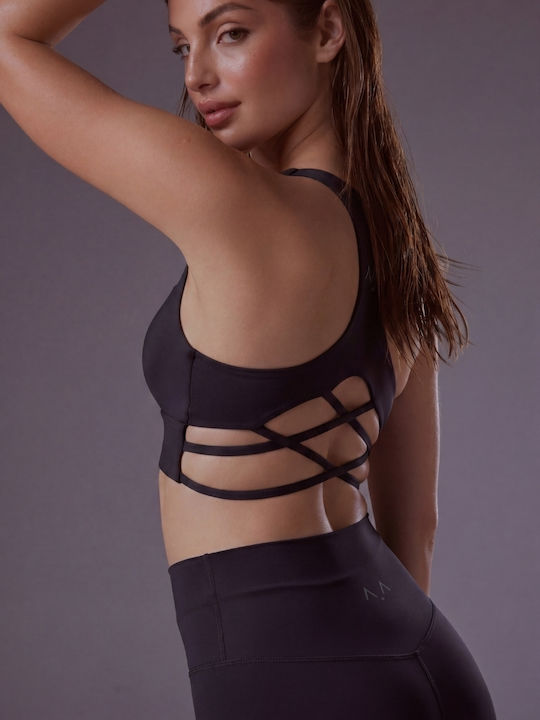 Women's Athletic Sports Bra Black